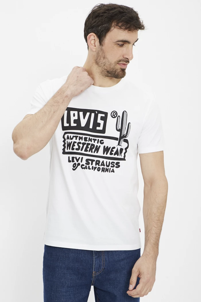 Tee shirt blanc levis homme online