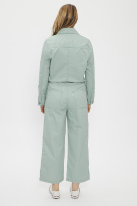 Combinaison en jeans vert d'eau levi's coton