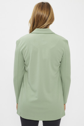 Manteau court vert tendre