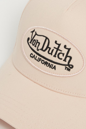 casquette von dutch baseball rose en coton 