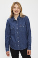 Chemise iconic Western dark indigo