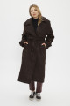 Trench coat marron en laine mélangée