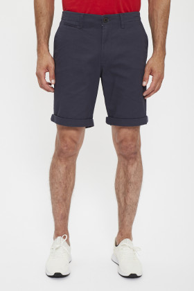 Short chino bleu marine homme