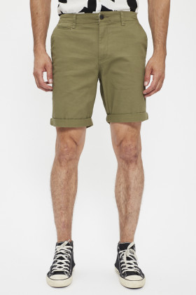 Short chino vert lichen homme