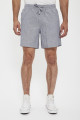 Short de jogging gris lin et coton