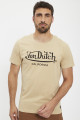 T-shirt beige manches courtes coupe regular