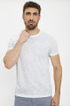 Tee Shirt Tino-A Blanc Gris Anthracite Chiné