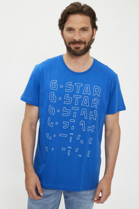 T-shirt Gradient Graphic bleu homme