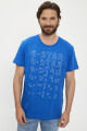 T-shirt Gradient Graphic bleu