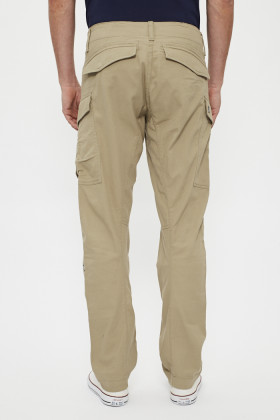 Pantalon cargo 3d regular sable g-star coton mélangé