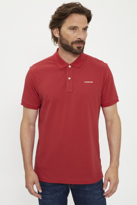 Polo slim Oluv rouge homme