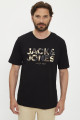 T-shirt james noir floqué