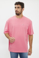 T-shirt rose en coton manches courtes Tommy Hilfiger