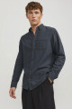 Chemise coupe confort gris anthracite