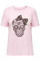 T-shirt imprimé fantaisie rose