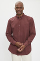 Chemise relaxed 100% coton Acajou