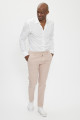 Pantalon chino fuselé rose