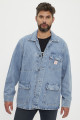 Workjacket en jeans bleu denim