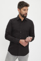 Chemise slim fit noire