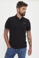 Polo classique noir 100% coton piqué