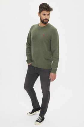 Pull vert olive original Housemark