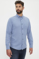 chemise coupe confort bleu denim