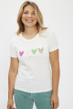 T-shirt en coton imprimé 4 hearts