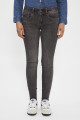 Jeans Lynn mid skinny gris