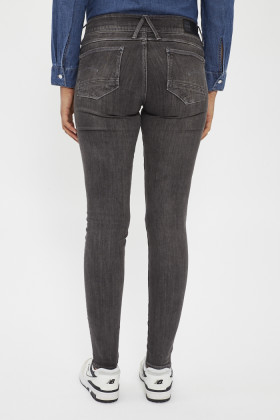 Jeans Lynn mid skinny gris