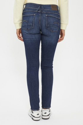 Jeans Lynn mid skinny bleu foncé