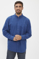 Chemise Authentic bleue en coton