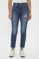 Jeans 501 skinny dark indigo effet usé