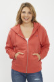 Hoodie standard zippé rouge