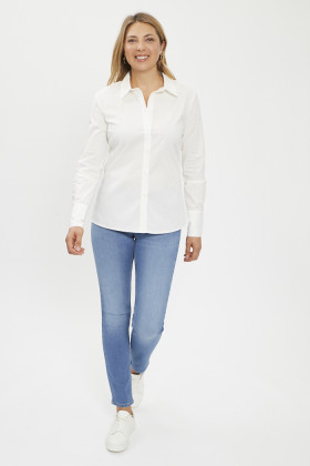 Chemise blanche ajustée femme