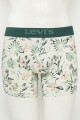 Pack de 2 boxers beige fleuri et vert chiné