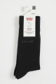 Chaussettes noires en coton et tencel