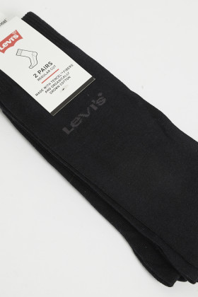 Chaussettes noirs en coton et tencel