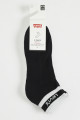 Lot de 2 paires de mi-chaussettes noire et blanche