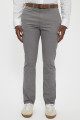 Pantalon chino slim gris clair