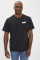 T-shirt relaxed fit noir en coton