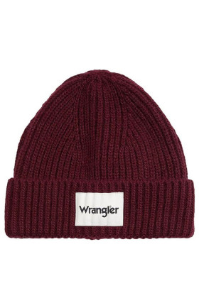 Bonnet bordeaux côtes contrastées homme wrangler