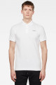 Polo slim blanc en coton