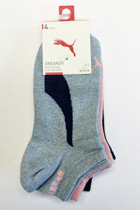 Lot de 4 paires de chaussettes femme puma