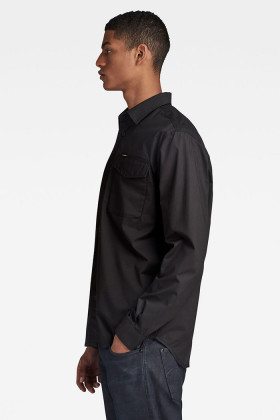 Chemise rine regular noire homme