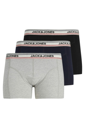 Lot de trois shorties gris, noir et bleu marine homme