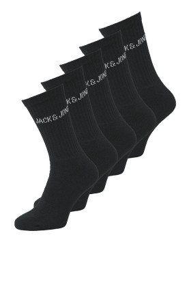 Lot de 5 paires de chaussettes noires homme