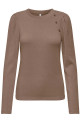 Pull fantaisie marron