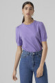 T-shirt Kerry mauve en coton