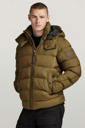 Doudoune matelassée à capuche G-Whistler Padded vert olive homme