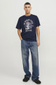 T-shirt bleu marine standard fit